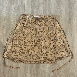 Leopard print skirt from Abercrombie and Fitch. Size small.